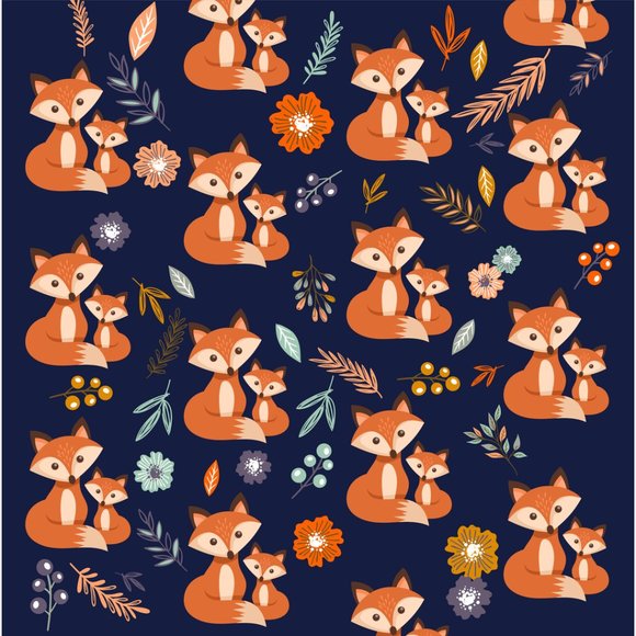 Fox Family Exclusive Printed FeatherSoft Women's Leggings Extra Plus 3XL-5XL (Fi - Picture 2 of 2